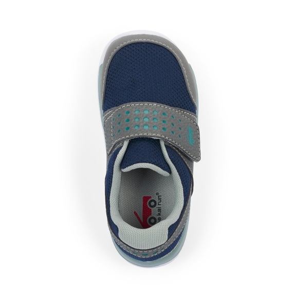 SEE KAI RUN Ryder FlexiRun Blue & Grey Toddler Kids Sneakers Velcro Tennis Shoes - Picture 4 of 16